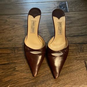 Jimmy Choo slip-on kitten heels